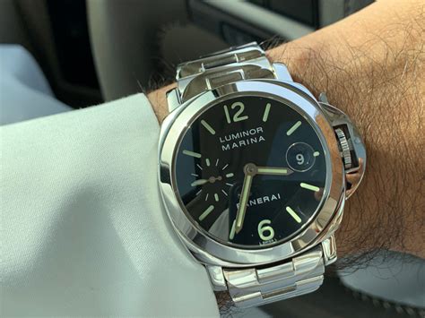 panerai small wrist|panerai luminor marina dial colors.